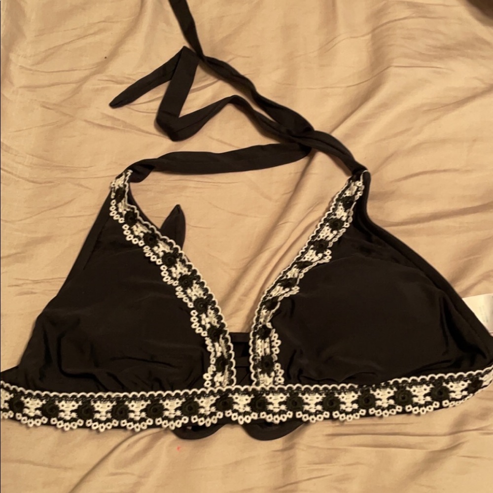 Black swim top